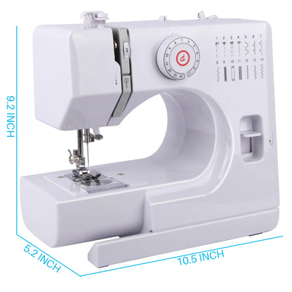 BCOOSS Sewing Machine with 14 Built-in Stitch Multifunctional Portable Machine with Extension Table